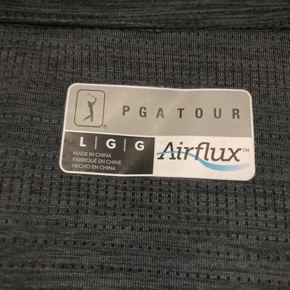 PGA Tour Airflux Men’s Short Sleeve Golf Polo Shirt L - Picture 2 of 9